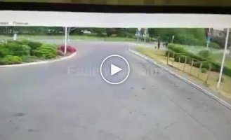 Russian military ran over a girl at a pedestrian crossing in occupied Lugansk with a truck