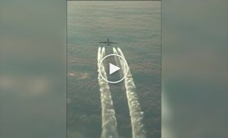 Конденсационный след: как создаются облака из двигателей самолета