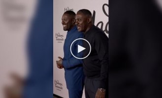 Actor Idris Elba and his wax double