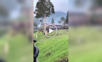 Hill tribe archers vs. Indonesian police