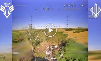 BLACK SKY BBPS fighters destroy Russians attacking in the Novosergeevka area with drones