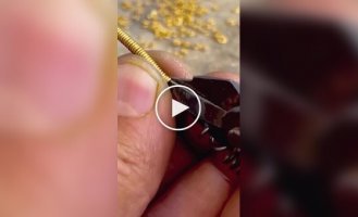 Золотая цепочка своими руками