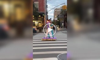 An original couple's Halloween costume