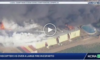 Explosion at fireworks warehouse in the USA