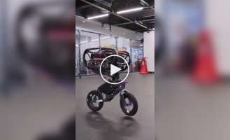 Будущее уже наступило: Робот-велосипедист демонстрирует чудеса баланса