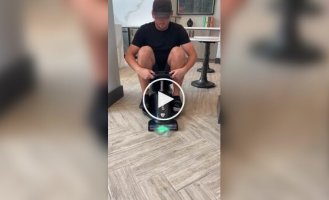Пылесос-картинг, на котором можно кататься и убирать