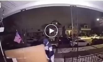 An original way to get rid of an old TV in the US