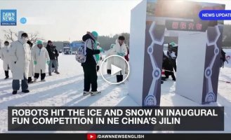 The first Winter Robot Games took place in China