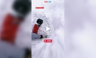 A skier noticed a hand sticking out of the snow and saved the man
