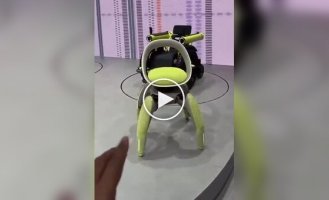 Toyota unveiled a robotic chair concept with folding tentacle legs