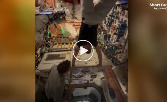 Астронавт NASA показал, как тренируются вверх ногами на МКС