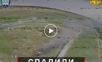 Дронари 414-й бригады сожгли танк и 4 машины оккупантов