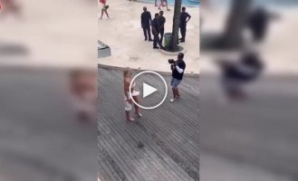 A street photo shoot ended in a ruined breakfast