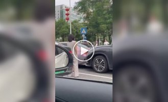 Китайские бои без правил после ДТП