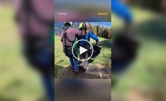 Первый полет туриста на дельтаплане превратился в борьбу за жизнь