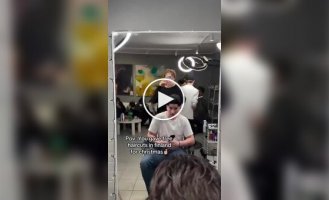 In Helsinki, a barbershop organized a day of free haircuts