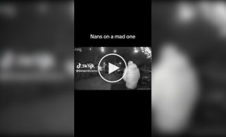 Leaving the house ended with a fall on the asphalt.