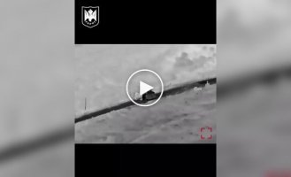 Drone operators destroyed an enemy TOS-1A MLRS Solntsepek