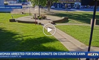 Pensioner goes drifting while drunk outside a US courthouse