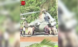 Вертолет с президентом Индии увяз в незастывшем асфальте