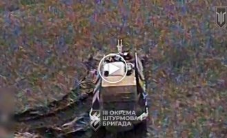 Soldiers of the 3rd separate assault brigade tracked down and attacked a Russian Shilka anti-aircraft installation, as well as a tank, an infantry fighting vehicle, and a mortar
