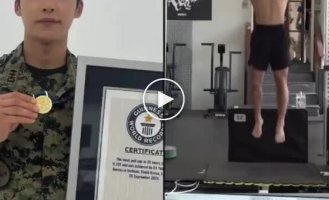Korean sets record for number of pull-ups
