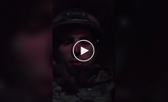 Российский десантник жалуется на условия в блиндаже