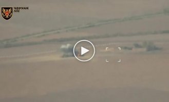 A crew of the M142 HIMARS MLRS hits a Russian Tor-M2 air defense system twice near Volnovakha