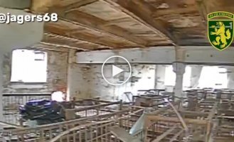 Fighters of the 68th separate air brigade tracked down a Russian attack aircraft that hid in a pen for pigs