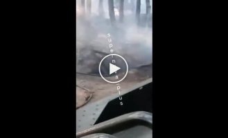A permanent deployment site of the paratroopers of the 104th division of the Russian army burned down in Kherson region