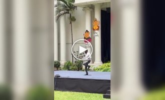 A university professor danced to a famous Bollywood hit
