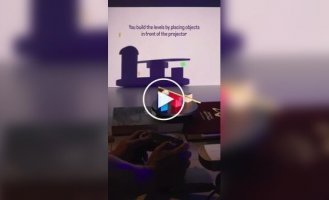 Video game made of real-life shadows