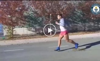 A Spaniard sets a record for running in heels