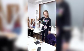 Children sew fashionable costumes with their own hands