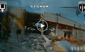 Наши воины залетели БпЛА в ангар и поразили современный танк оккупантов Т-80БВМ на Лиманском направлении