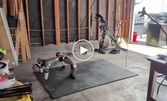 A man taught his robot to crawl like a horror movie monster