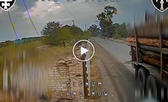 Soldiers of the 53rd Separate Mechanized Brigade attacked a KamAZ truck carrying logs for shelters, a loaf of bread, and a Niva in the Liman direction
