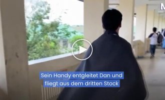 Попытка сделать эффектное видео обернулась потерей смартфона