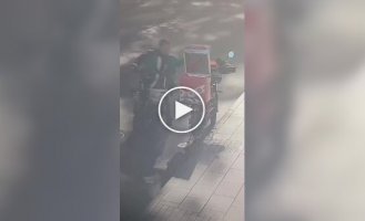 A delivery man stole an order from a competitor right out of his bag