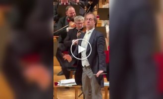 Conductor with humor