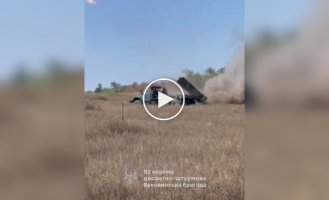 Реактивная батарея 82 ОДШБр точно отработала по российским позициям