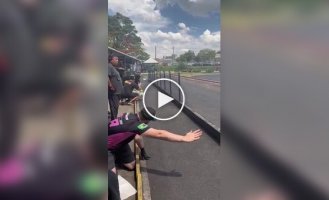 Pit stop at a radio-controlled model race