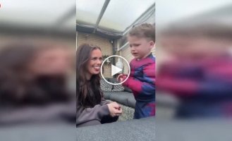 Мама разыграла сына фальшивым языком