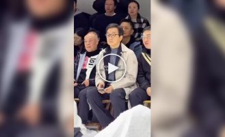 Jackie Chan at a fashion show in Milan