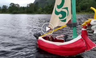 Girl built a boat from Zelda to fulfill her childhood dream