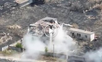 Marines destroyed the UAV's takeoff point along with the crew and hit the entrance to the dugout where they were hiding Russians