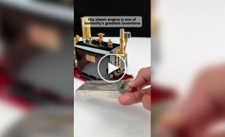 Миниатюрный паровой двигатель