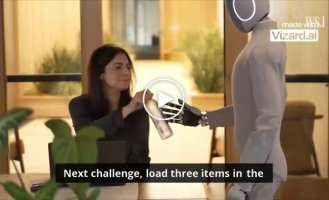 The developers of a robot butler showed how it loads a dishwasher