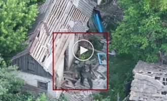 Drones eliminated an occupier who carelessly left his shelter
