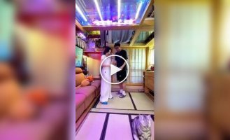 A Chinese man transformed his small apartment